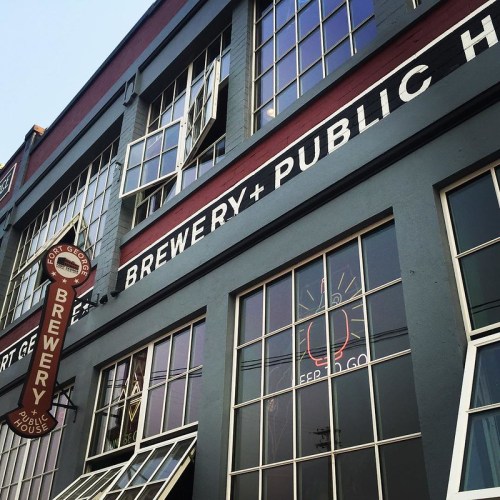 Exterior photo of the Fort George Brewery in Astoria, Oregon