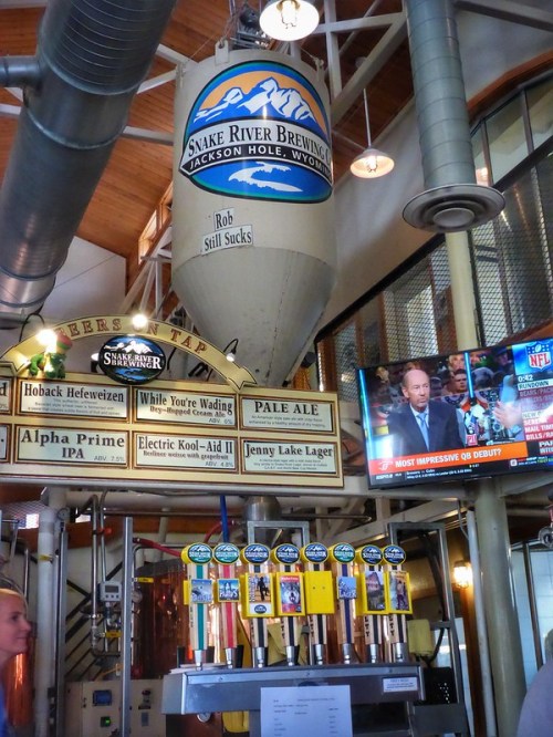 Inside of Snake River Brewing in Jackson, WY