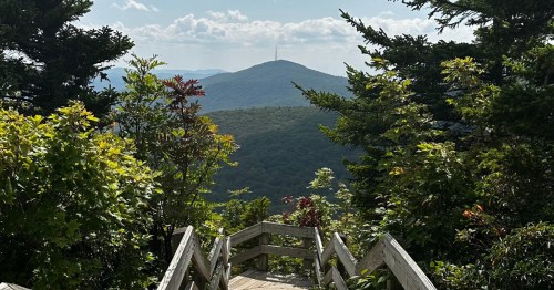 Mountain scenery on the Rough Ridge Trail