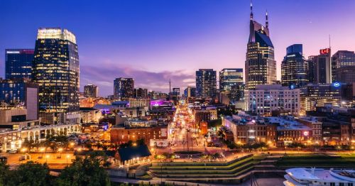 Nashville skyline at night
