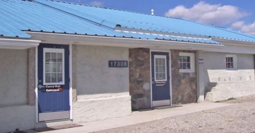 Exterior view of seafood restaurant