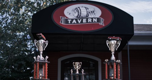 The exterior of Tuckaway Tavern, home to the best burgers in New Hampshire.