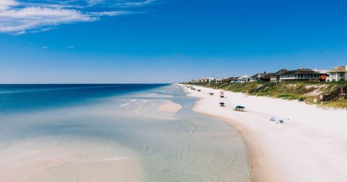 Aerial view of Rosemary Beach, Florida