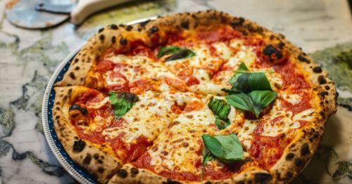 A red pizza