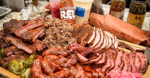 BBQ platter of meat