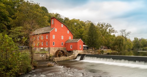 The historic Red Mill in Clinton NJ