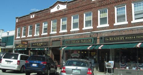 Downtown Plymouth, New Hampshire.