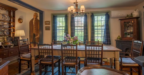 Traditional and historic dining room at Airbnb in CT