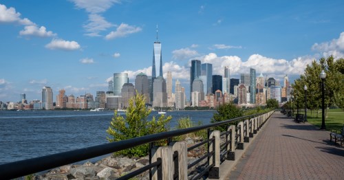 Liberty State Park with views of Manhattan in New Jersey