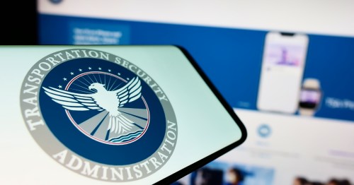 The Transportation Security Administration (TSA) logo.