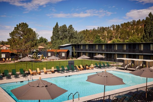 Exterior view of hotel pool