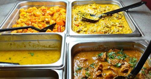 Selection of Indian food at Spice Connexcion, WV