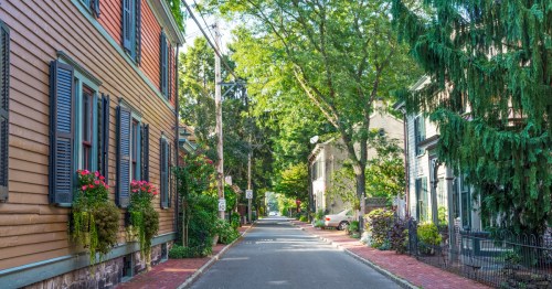 Quaint Street in Lambertville, NJ