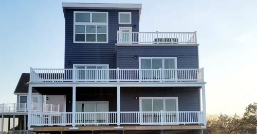 Beachfront Airbnb exterior in Milton, DE