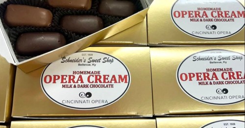 Schneider’s Sweet Shop has been making Opera Creams in Bellevue, Kentucky, since 1939.