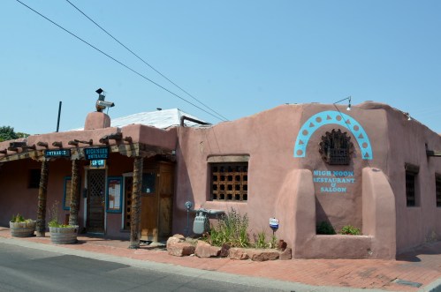 Adobe restaurant facade