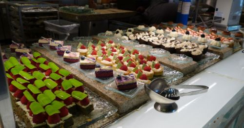 A dessert buffet at Caesars Bacchanal Buffet