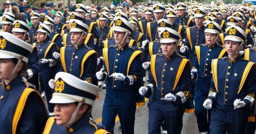 The University of Notre Dame marching band