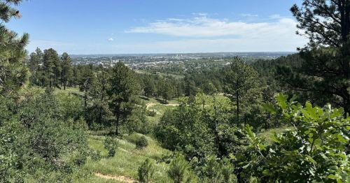 A view of Rapid City from Skyline Wilderness Area Park in South Dakota.