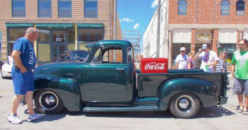 A vintage car show in Rapid City, South Dakota