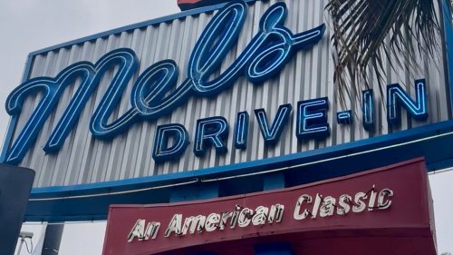Mel's Dive in sign