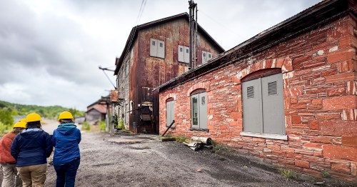 The Quincy Mines near Houghton, hidden town in Michigan