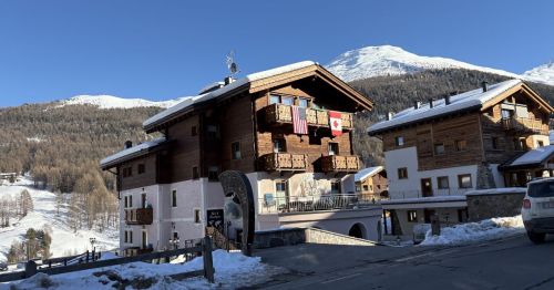 The Canadian and American house at the Winter Olympics
