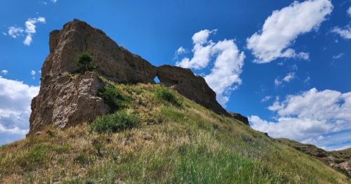 A rock formation in Chadron State Park in Nebraska.