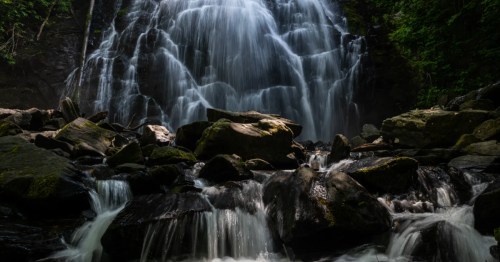 A long exposure of Crabtree Falls in North Carolina.