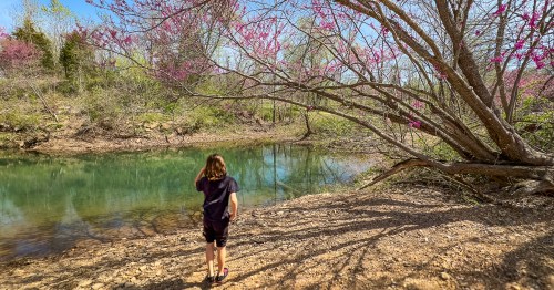 Alley Spring Campground in Alley Springs State Park, secret places in the Missouri Ozarks