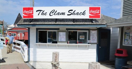 The exterior of The Clam Shack in Maine.