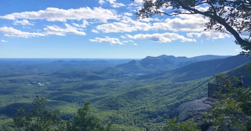 A mountain overlook at Caesars Head State Park in South Carolina.