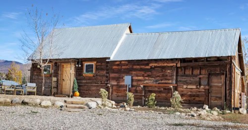 rustic exterior of a farmstay airbnb in fairview utah