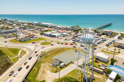 The waterfront in Surf City, North Carolina