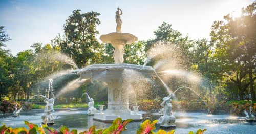 Forsyth Fountain in Savannah, Georgia