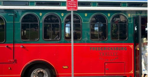 The Fredericksburg Trolley in Texas