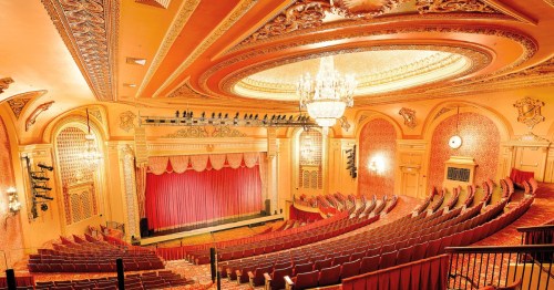 The interior of the Genesee Theatre in Waukegan, Illinois.