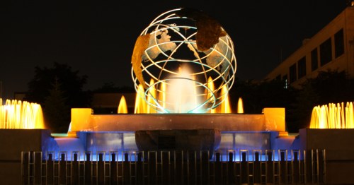 Veterans Memorial Fountain in Kenosha, Wisconsin