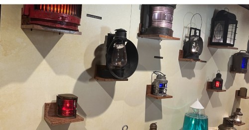 Lanterns at the Maritime Museum in Sturgeon Bay, Wisconsin.