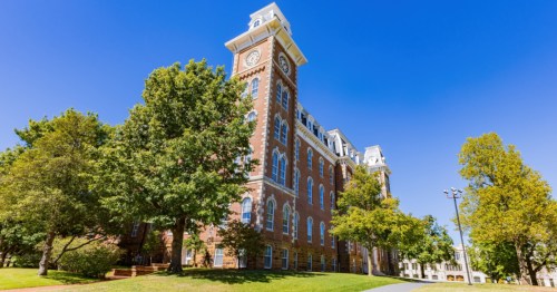 Historic building on the University of Arkansas campus in Fayetteville, Arkansas