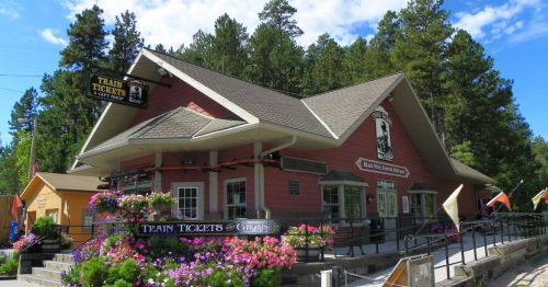 Black Hills Central Railroad Station in South Dakota