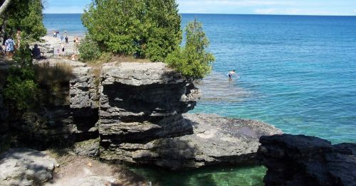 Cliffs at Whitefish Dunes State Park