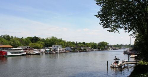 A harbor in Saugatuck, Michigan
