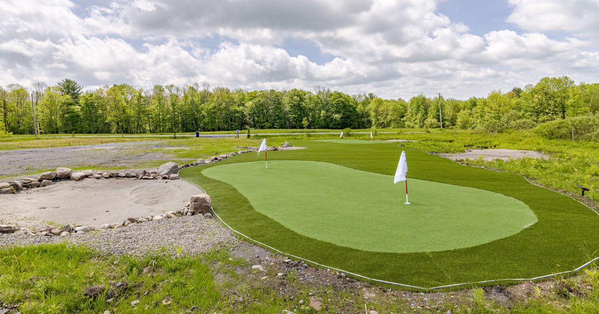 This New York Cabin Near The Salmon River Has Its Own Mini Golf Course