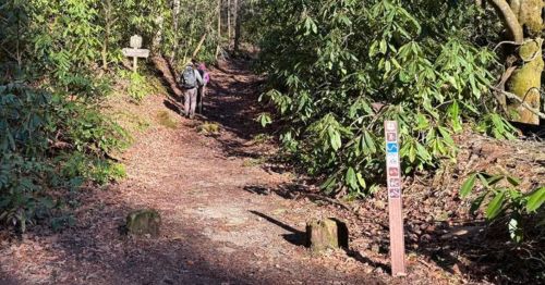 Hikers at Warwoman Dell, Georgia
