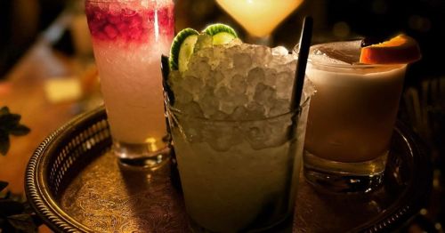 Crushed ice cocktails at Idlewild Bar, Charlotte, NC