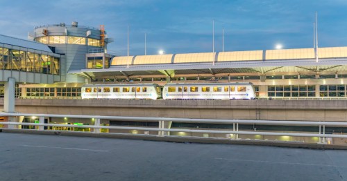 airtrain connecting terminals at John F. Kennedy International Airport (JFK) in NYC