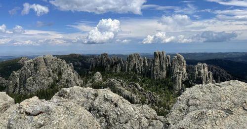 View of Cathedral Spires in South Dakota