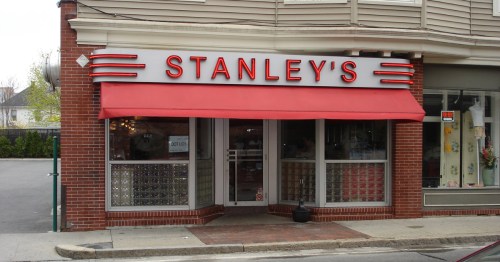 exterior of stanley's famous burgers, a classic eatery in central falls rhode island