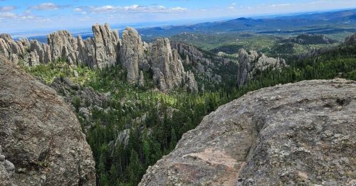 The Black Hills from Little Devil's Tower in South Dakota